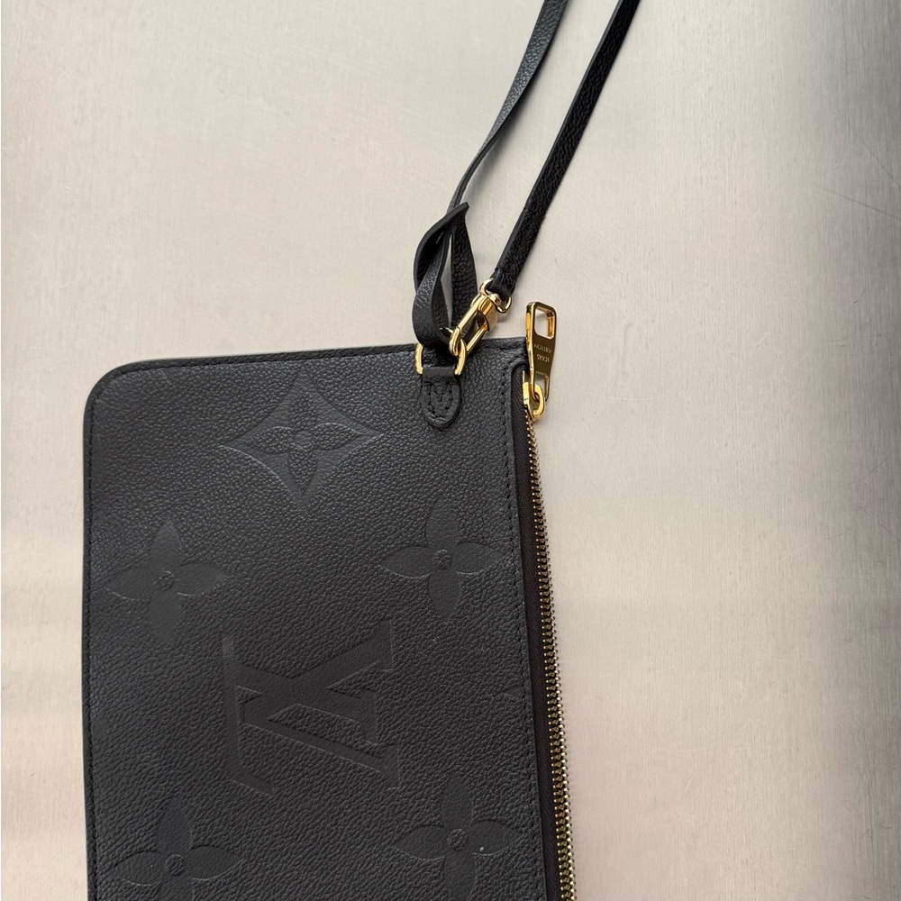 Louis Vuitton Black Wristlet with Gold Accents - Picture 2 of 6